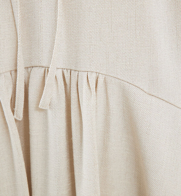 qualite「リネンライクギャザーワンピース」|ワンピース|