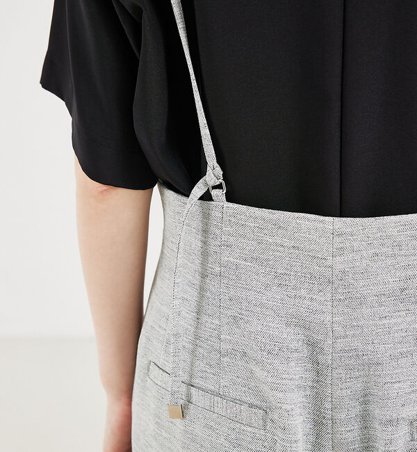 qualite「リネンライクサスペンダーパンツ」|オールインワン|