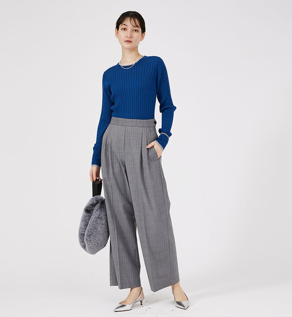 qualite「【セットアップ対応】ウールトロ2タックストレートパンツ」|その他|