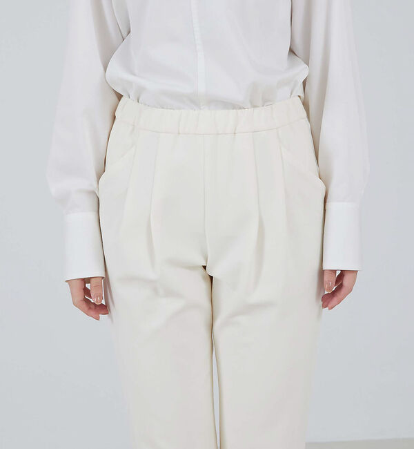 qualite「【ベストセラー】2WAYバックピーチタックパンツ」|スラックス|