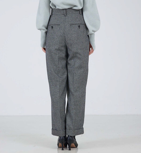 qualite「【セットアップ対応】ウールサキソニーマッキンパンツ」|スラックス|