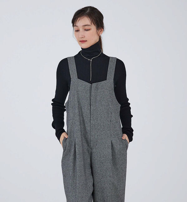 qualite「ウールサキソニーサロペット」|オールインワン|