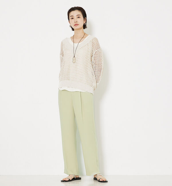 qualite「トルコサテンノースリーブ」|キャミソール|