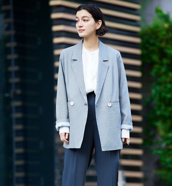 qualite「シャークスキンダブルジャケット」|その他|