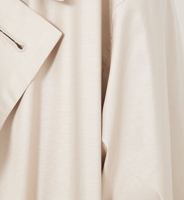 qualite「ライトタフタコート」|トレンチコート|