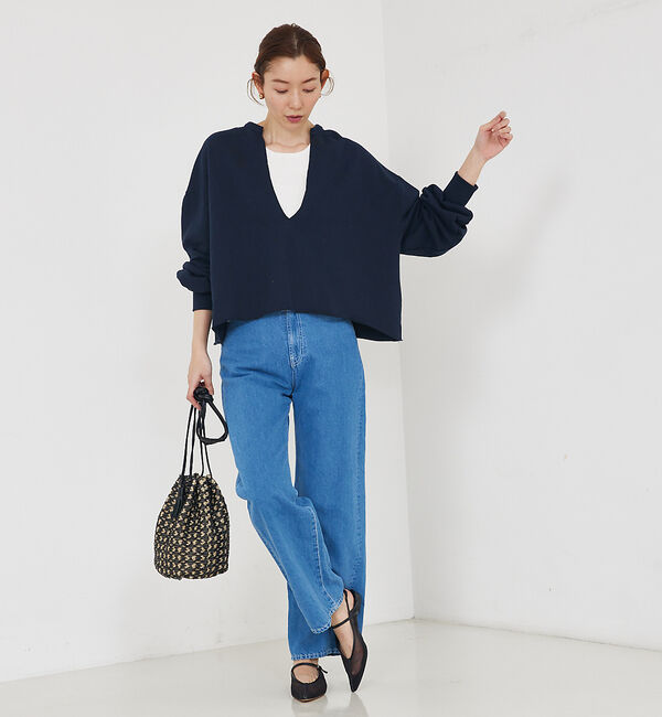 qualite「キーネックオーバースウェット」|スウェット・ジャージ|