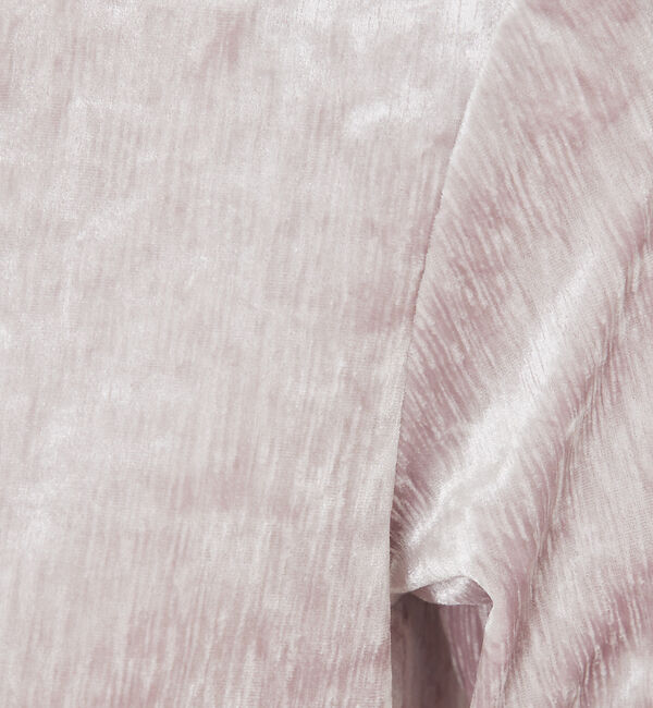 qualite「トリコットベロアショートカーデ」|カーディガン|