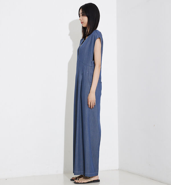 qualite「テンセルデニムオールインワン」|オールインワン|
