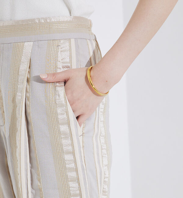 qualite「【セットアップ対応】キュプラストライプパンツ」|その他|