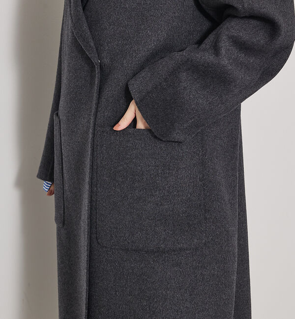 qualite「【毛玉になりにくい】ダブルフェイスチェスターコート」|その他|