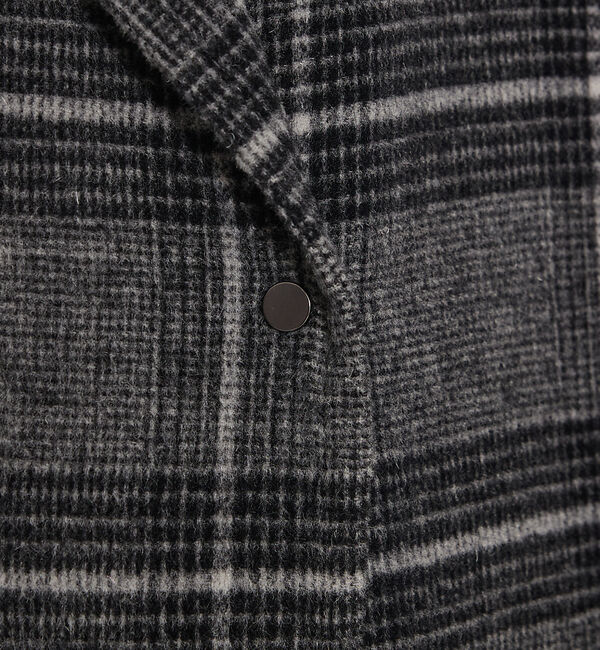 qualite「ウールチェックチェスターコート」|その他|