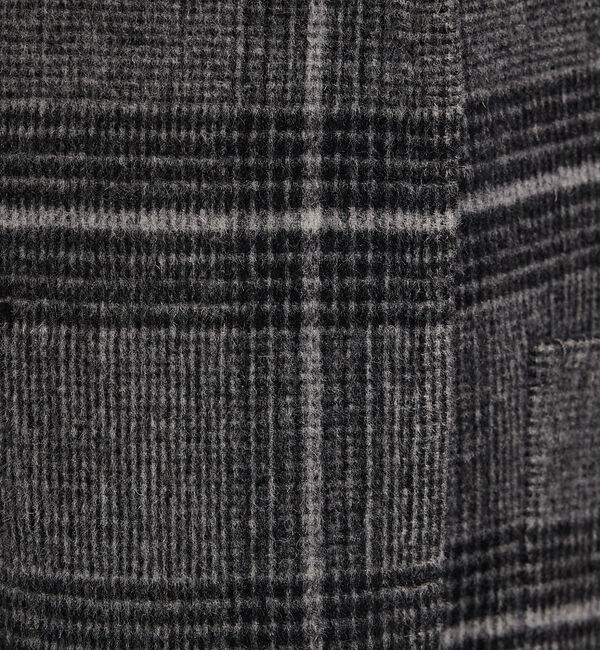 qualite「ウールチェックチェスターコート」|その他|