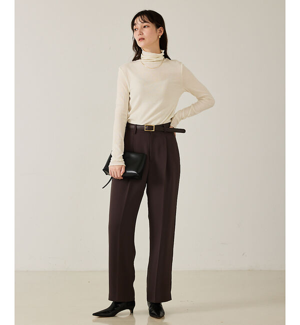 qualite「【セットアップ対応】センタープレスストレートパンツ」|その他|