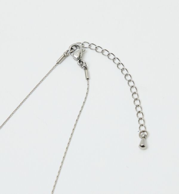 qualite「【ステンレス】バロックパールチャームネックレス」|ネックレス|