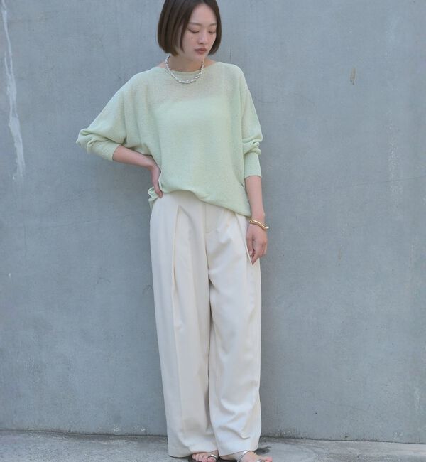 qualite「【大人気アイテムが進化して新登場！】camifine ニットプルオーバー【予約】」|Tシャツ・カットソー|