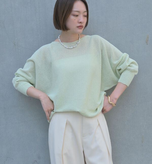 qualite「【大人気アイテムが進化して新登場！】camifine ニットプルオーバー【予約】」|Tシャツ・カットソー|