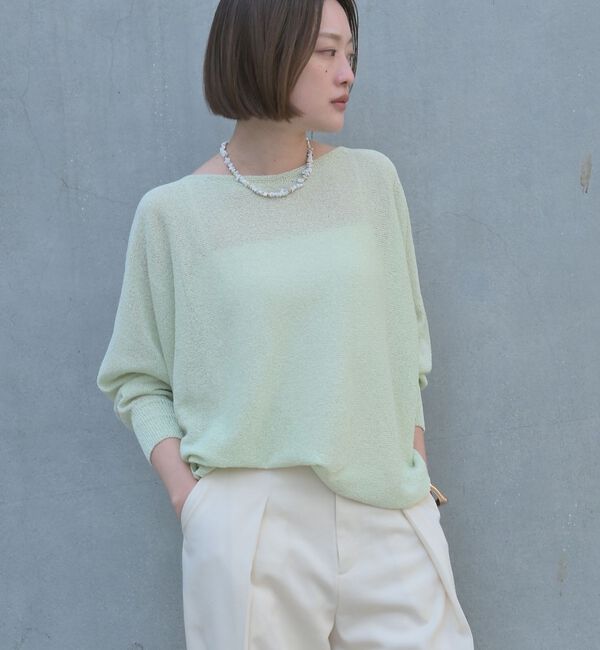 qualite「【大人気アイテムが進化して新登場！】camifine ニットプルオーバー【予約】」|Tシャツ・カットソー|