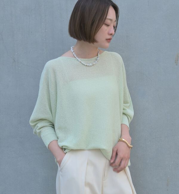 qualite「【大人気アイテムが進化して新登場！】camifine ニットプルオーバー【予約】」|Tシャツ・カットソー|