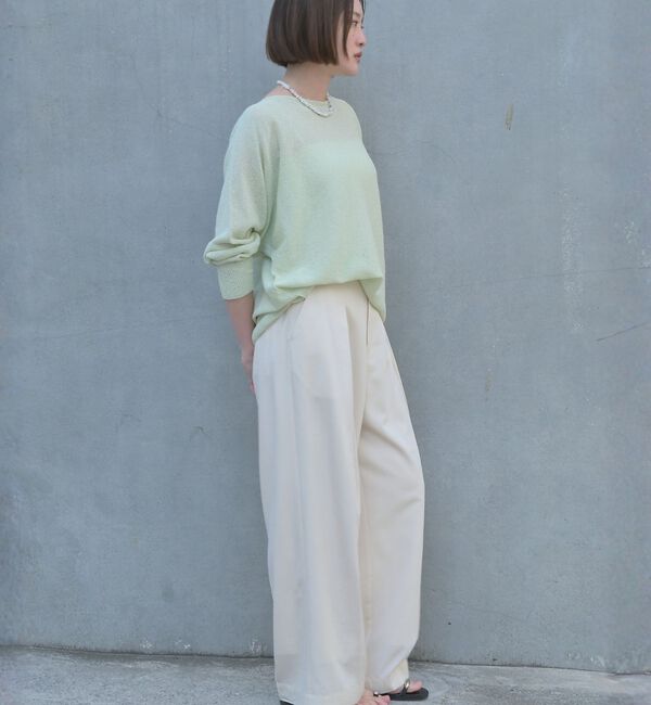 qualite「【大人気アイテムが進化して新登場！】camifine ニットプルオーバー【予約】」|Tシャツ・カットソー|