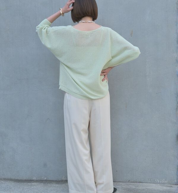 qualite「【大人気アイテムが進化して新登場！】camifine ニットプルオーバー【予約】」|Tシャツ・カットソー|