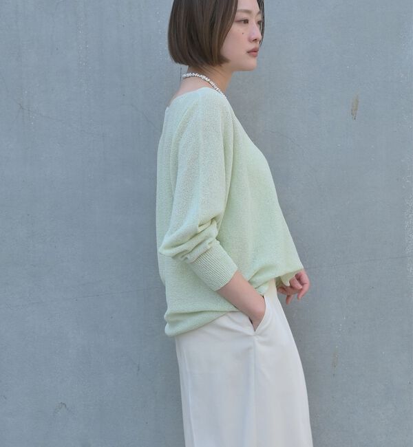 qualite「【大人気アイテムが進化して新登場！】camifine ニットプルオーバー【予約】」|Tシャツ・カットソー|