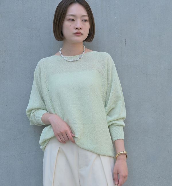 qualite「【大人気アイテムが進化して新登場！】camifine ニットプルオーバー【予約】」|Tシャツ・カットソー|