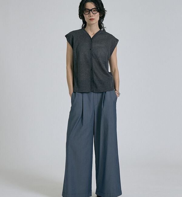 qualite「【前後着用可能！】ラメ2WAYニット【予約】」|ベスト・ジレ|