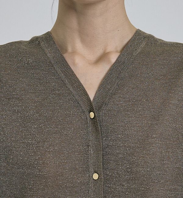 qualite「【前後着用可能！】ラメ2WAYニット【予約】」|ベスト・ジレ|