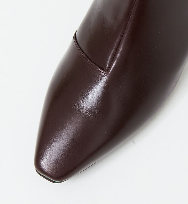 AU BANNISTER「【最高ブーツ/ 5.5cmヒール】スクエアトゥブーツ」|ショートブーツ|