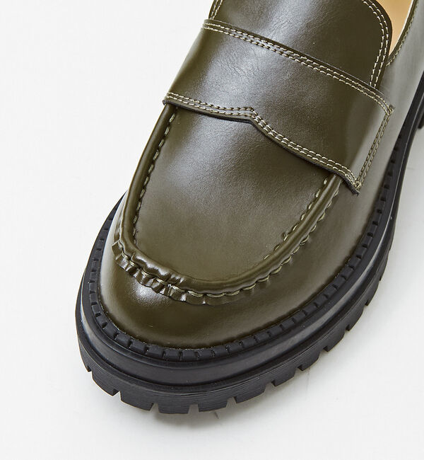 AU BANNISTER「【晴雨兼用】厚底ローファー」|ローファー|