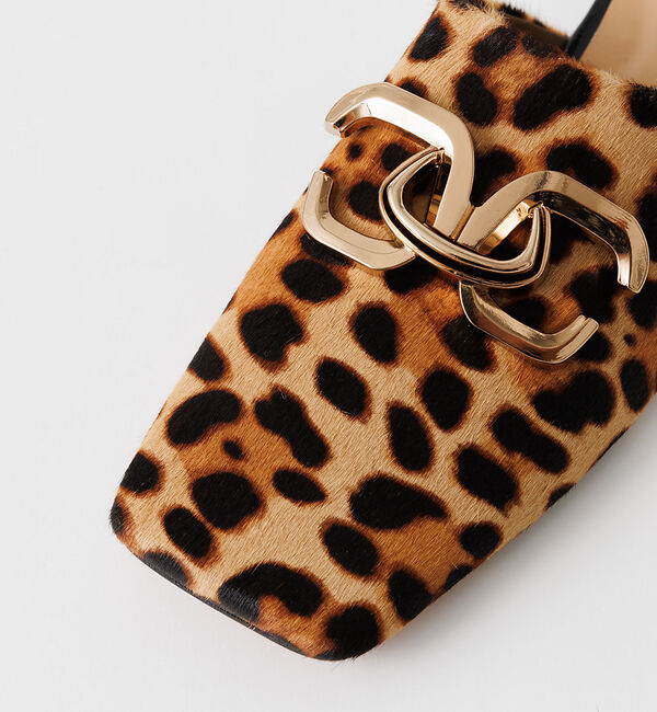 AU BANNISTER「【WEB限定】メタルモチーフワイドスクエアミュール」|その他|