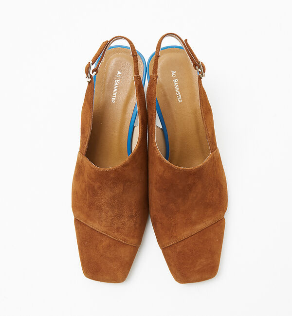 AU BANNISTER「アシンメトリー スクエアトゥブーサン」|サンダル|