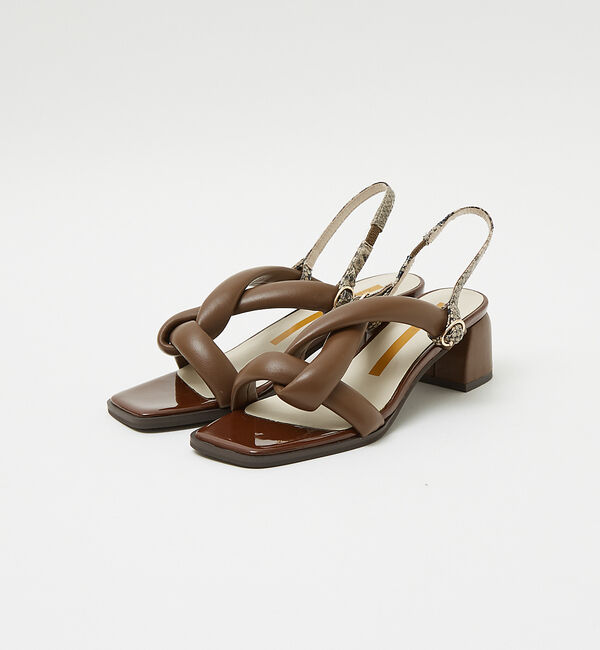 AU BANNISTER「【2WAY】パフィーベルトサンダル」|サンダル|ブラウン