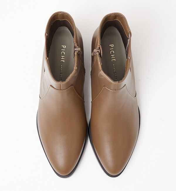 AU BANNISTER「【最高ブーツ/ 3cmヒール】ラウンドトゥショートブーツ」|ショートブーツ|