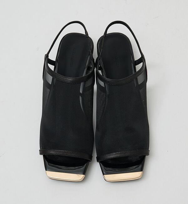 AU BANNISTER「メタルトゥメッシュサンダル」|サンダル|ブラック