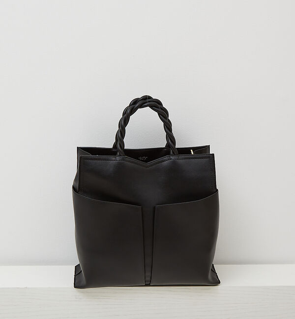 LOWELL things「Twiste/ダブルポケット2WAYトート L」|トートバッグ|ブラック