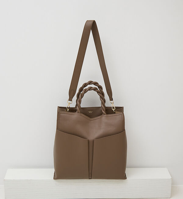 LOWELL things「Twiste/ダブルポケット2WAYトート L」|トートバッグ|