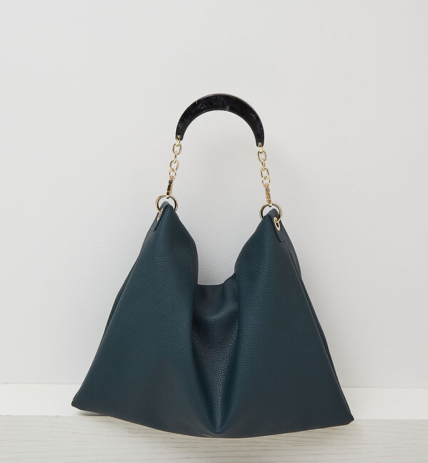 LOWELL things「Resin-T/アクリルHOBOショルダーバッグ 24AW」|トートバッグ|ダークグリーン