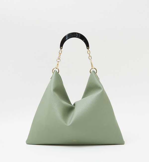 LOWELL things「Resin-T/アクリルHOBOショルダーバッグ 24AW」|トートバッグ|セージグリーン