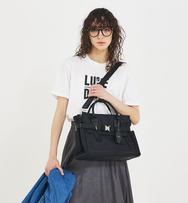 LOWELL things「【CLASSY掲載】ABILITY/ナイロンBELTEDトート」|トートバッグ|