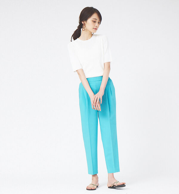 abahouse mavie「【感嘆】ドライタッチ・タックテーパードパンツ」|その他|