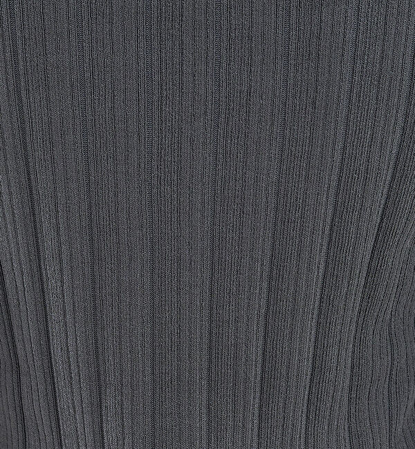 abahouse mavie「【アンサンブル対応】麻タッチリブスクエアネックプルオーバー」|ニット・セーター|