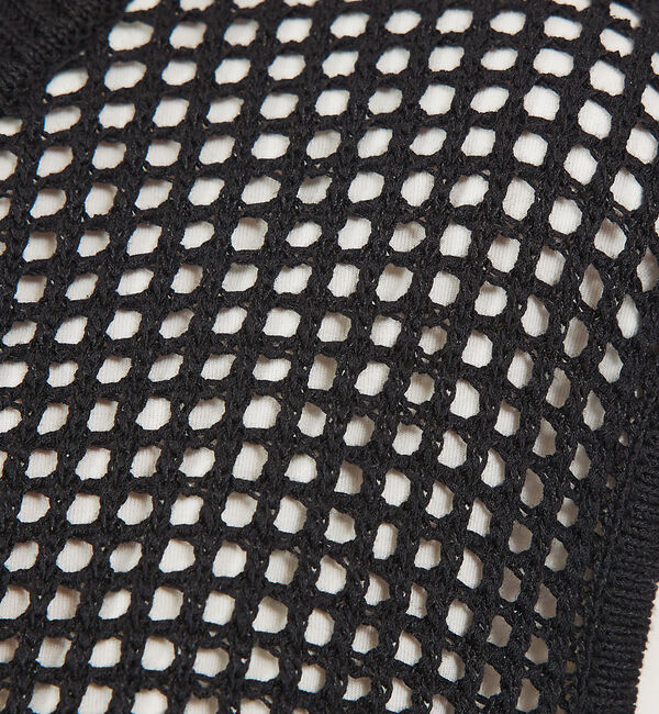 abahouse mavie「メッシュニットノースリプルオーバー」|ニット・セーター|