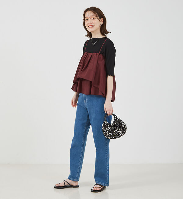 abahouse mavie「シャイニータフタビスチェ」|キャミソール|