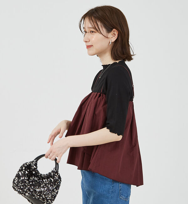 abahouse mavie「シャイニータフタビスチェ」|キャミソール|