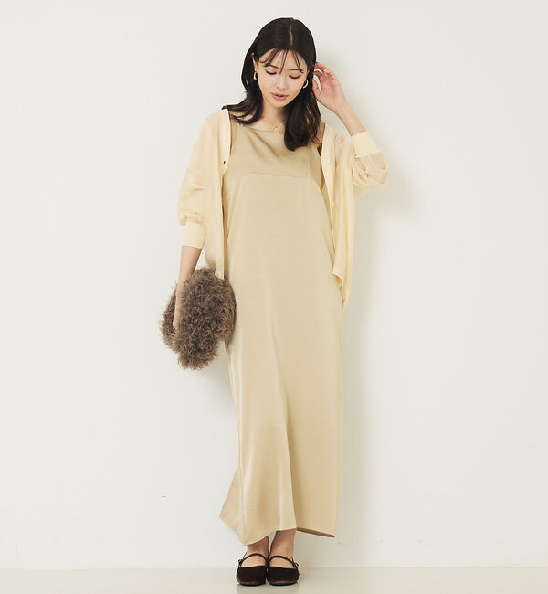 abahouse mavie「シアーシャツカーディガン」|カーディガン|