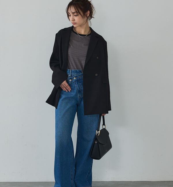 abahouse mavie「【春映えシルエット】ダブルジャケット/フリーサイズ/春アウター/長袖/春服」|その他|
