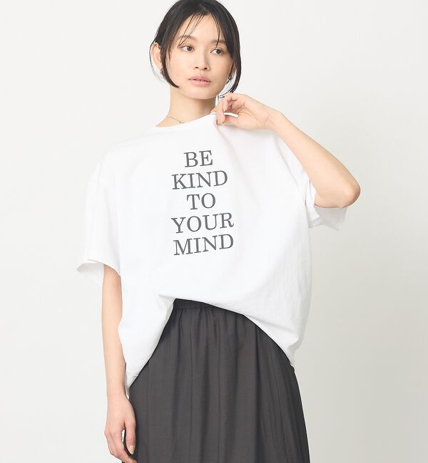 abahouse mavie「【体型カバー】ロゴタックTシャツ/半袖/大人カジュアル/体型カバー」|Tシャツ・カットソー|