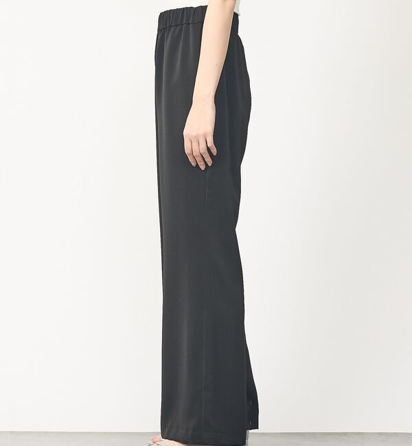 abahouse mavie「【大人のリラックス】セミフレアサテン イージーパンツ」|その他|