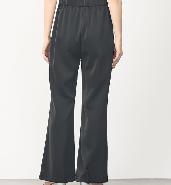 abahouse mavie「【大人のリラックス】セミフレアサテン イージーパンツ」|その他|